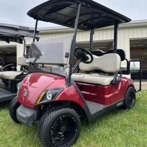 2023 Yamaha AC PTV LI Jasper Red Golf Car