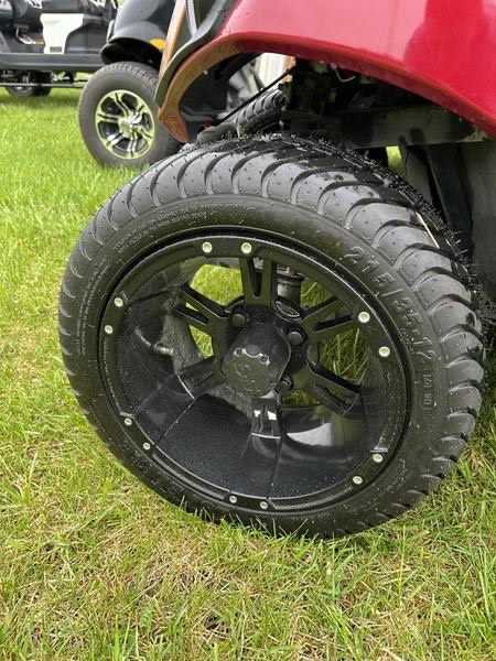 2023 Yamaha AC PTV LI Jasper Red Golf Car - Image 4