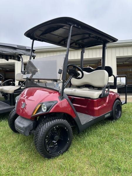 2023 Yamaha AC PTV LI Jasper Red Golf Car - Image 8