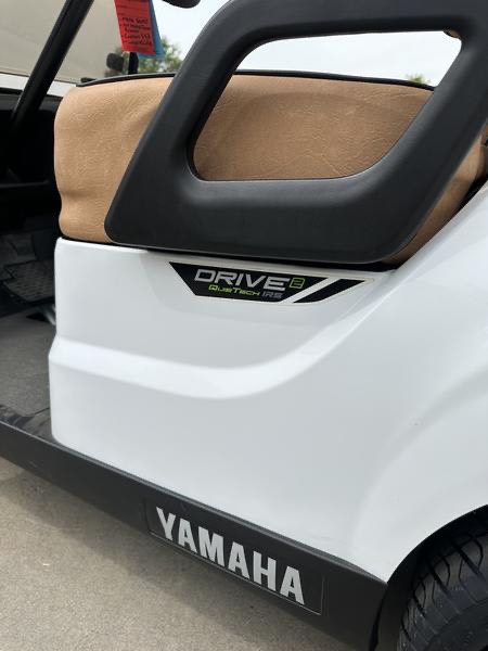 2024 Yamaha Drive2 Golf Cart – White with Custom Bronze Wheels | Luxury Seating, Fully Serviced & Street-Ready - Image 5