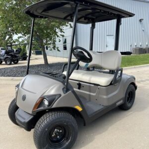 2024 Yamaha Drive2 QuieTech EFI Gas Golf Cart – Matte Stone Gray | Reliable, Quiet & Fuel-Efficient
