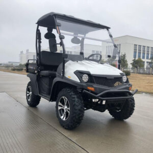 White TrailMaster Taurus 200U Utility Kart – Compact Off-Road Utility & Trail Cart